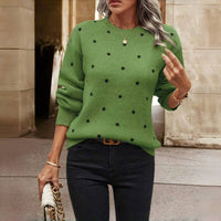 TANJA - OVERSIZE STRICKPULLOVER – Grün