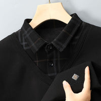 KILIAN - HEMD MIT INTEGRIERTEM VEST – Schwarz