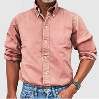 BENEDIKT - LANGARMLIGES CASUALHEMD – Rosa