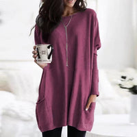 NINA - ÜBERGROßER PULLOVER – Rotwein
