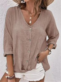 Laura | Stilvolles Day Top Damen modern – Braun