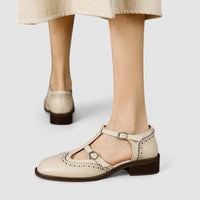 Irina® | Orthopädische Mary Jane Schuhe – Beige