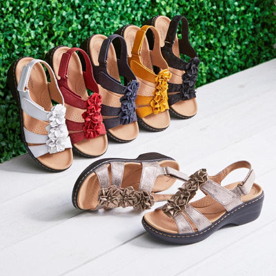 RetroBloom - Orthopädische Sommersandalen