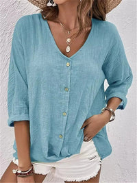 Laura | Stilvolles Day Top Damen modern – Blau