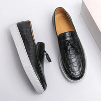 Herren Vintage Leicht Loafer | Slip-On – Schwarz