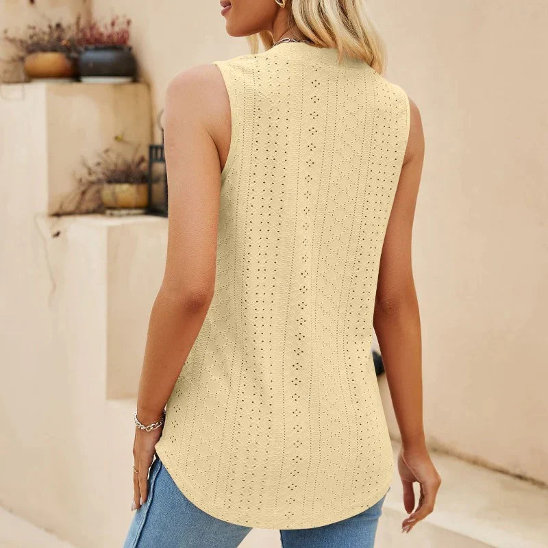 Milwa | Stilvolle Designer-Bluse mit V-Ausschnitt