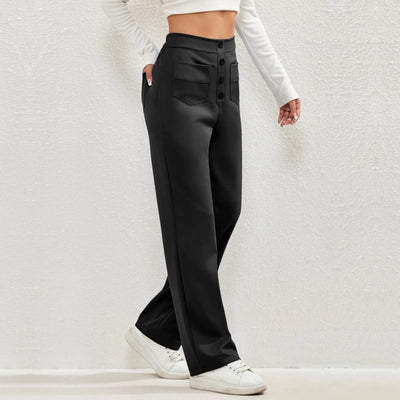 Zara - Elastische hochtaillierte Hose