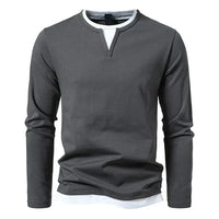 Alwin | Premium Longsleeve aus gekämmter Baumwolle – Grau