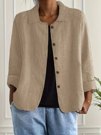 Athena | Rundhals Kurzarm Top – Khaki