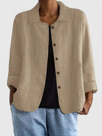 Rilayne - Leichtes Top mit Soft-Touch – Khaki