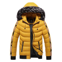 Bergjacke mit Pelzkapuze - ROMMEL – Gelb