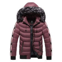 Bergjacke mit Pelzkapuze - ROMMEL – Rot