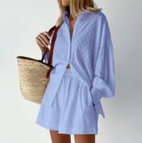 Alessandra Zweiteiliges Set | Strahlend in den Sommer! – Hellblau