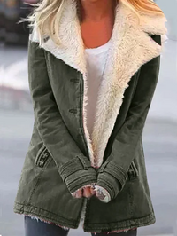 Lasina | Thermojacke für Frauen – Perfekter Schutz vor Kälte – Armee grün