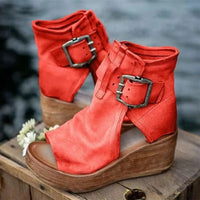 Sandalen Sidney - Handgefertigte Kollektion – Rot