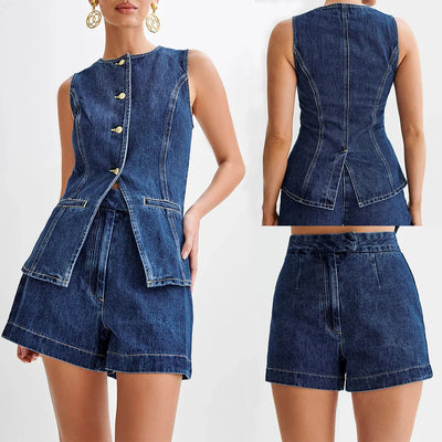 Donna - 2-teiliges Denim-Set