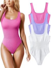 Claire | Schnell eine perfekte Figur bekommen mit unserem Schlankheits-Body (1+2 GRATIS) – 1x Rosa + 1x Violett + 1x Weiß