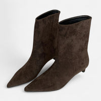 Sophie | Damen Stiefeletten Vintage niedriger Absatz – Braun