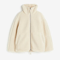 Wilese | Warme Teddyjacke – Weiß