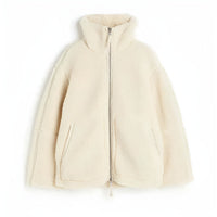Tess | Teddyfleece-Jacke – Beige