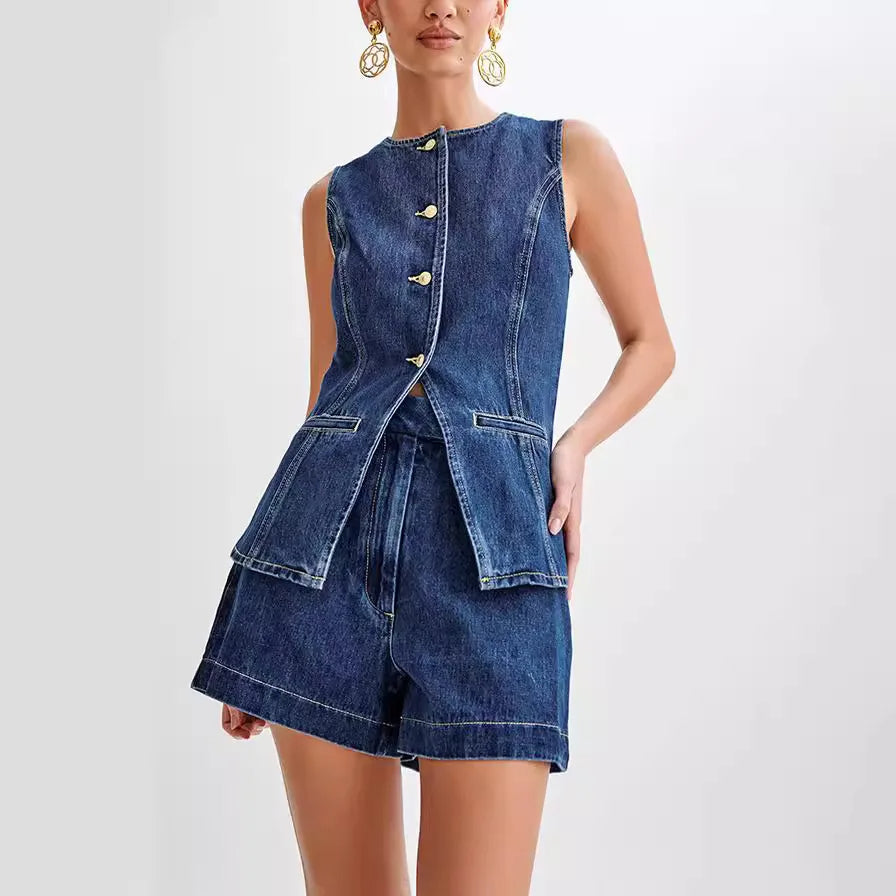 Donna - 2-teiliges Denim-Set
