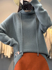Poirith | Eleganter Rollkragenpullover – Grau