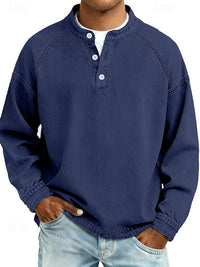 Calor - Soft-Touch-Henleyshirt – Königsblau