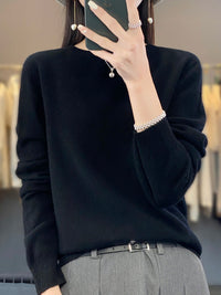 Anette | Warmer Kaschmir-Pullover für kalte Tage – Schwarz