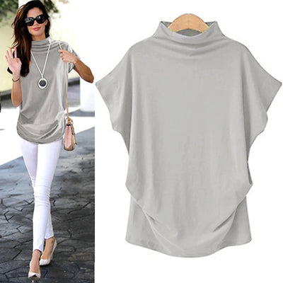 Cyra - Lockeres Freizeit-Turtleneck-Top