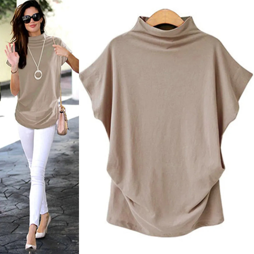 Cyra - Lockeres Freizeit-Turtleneck-Top