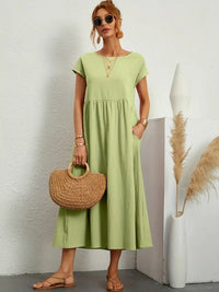 Leni | Kleid mit Taschen – Gelb
