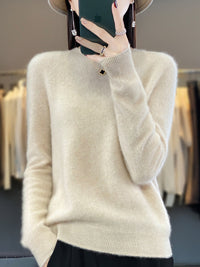 Anette | Warmer Kaschmir-Pullover für kalte Tage – Beige