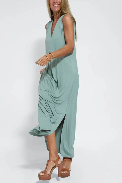 Verona - Elegantes langes locker sitzendes Kleid