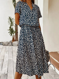 Sophia - Schickes bequemes Kleid – Marine