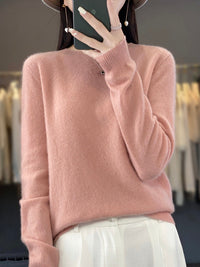 Anette | Warmer Kaschmir-Pullover für kalte Tage – Rosa