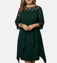 Yolanda™ - Elegantes, Bequemes Midikleid – Grün