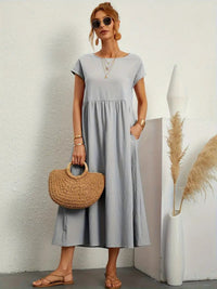 Leni | Kleid mit Taschen – Grau