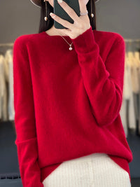 Anette | Warmer Kaschmir-Pullover für kalte Tage – Rot