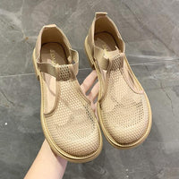 Penelope | Atmungsaktiv Schlupf Ballerinas – Beige