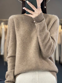 Anette | Warmer Pullover für kalte Tage – Camel