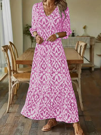 Mira - Maxikleid mit halben Ärmeln – Rosa
