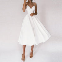Lorelein | Damen Kleid mit Trägern – Weiß
