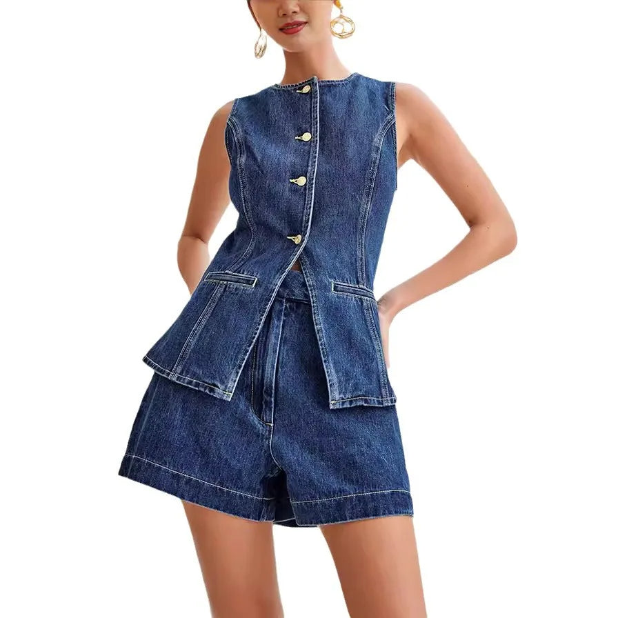 Donna - 2-teiliges Denim-Set