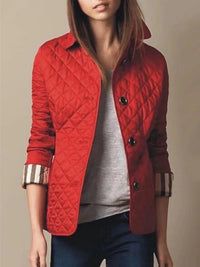 Alexa - Elegante Seidenjacke – Rot