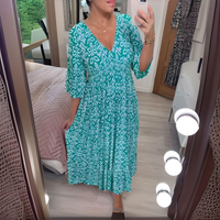 Annie™ Boho-Maxikleid – Türkis