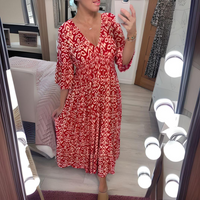 Annie™ Boho-Maxikleid – Rot