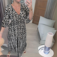 Annie™ Boho-Maxikleid – Schwarz