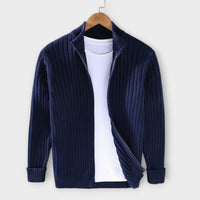 Massimo - Elegante Strickjacke – Marine
