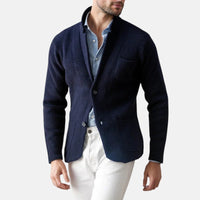 Remo™ | Herren Blazer Jacke im klassischen Vintage-Stil – Marine