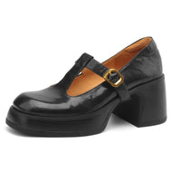 Amalia® | Ciala Elegante Mary Janes – Schwarz